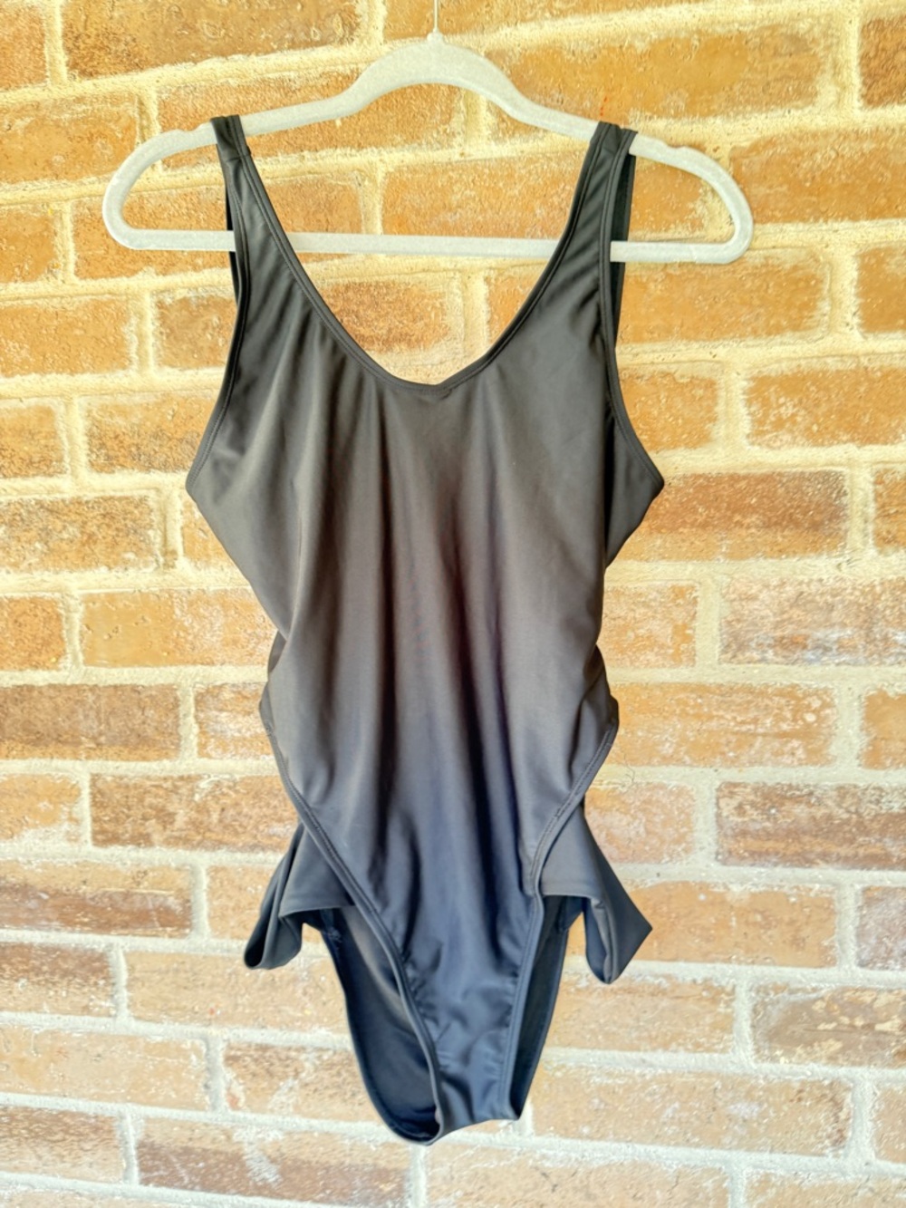 Boohoo Black One-Piece Swimsuit with Side Cutouts